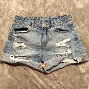 {WILD FABLE} distressed cutoff jean shorts
